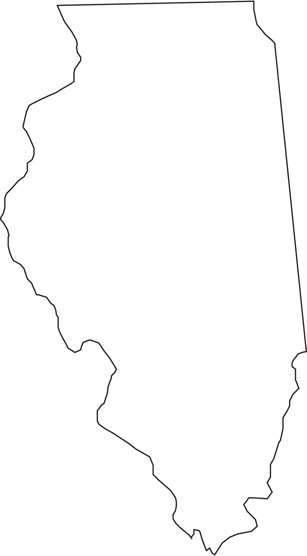 OUTLINE-MAP-OF-ILLINOIS-Logo-Vector