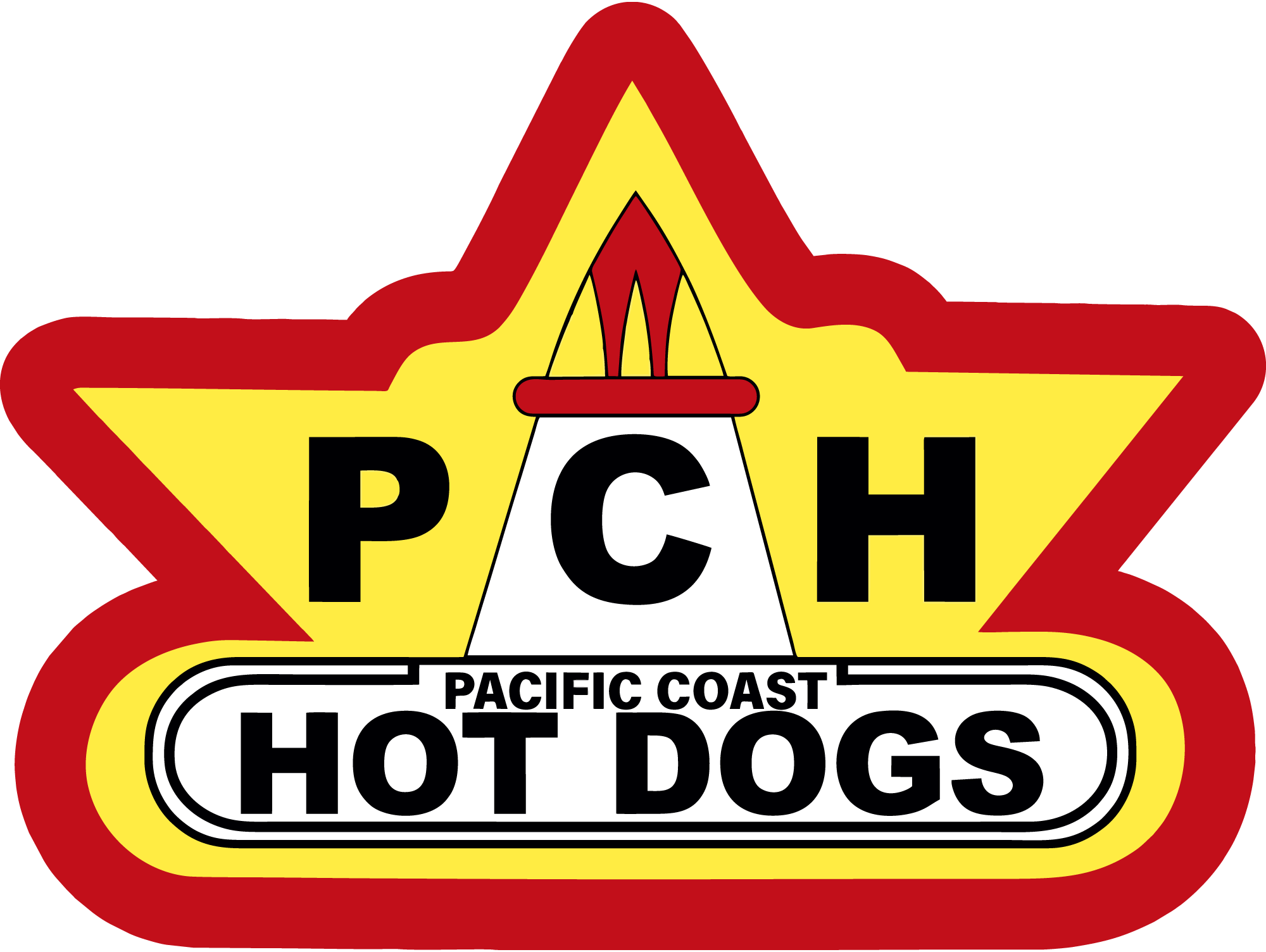 Pacific-Coast-Hot-Dogs-Logo-Vector