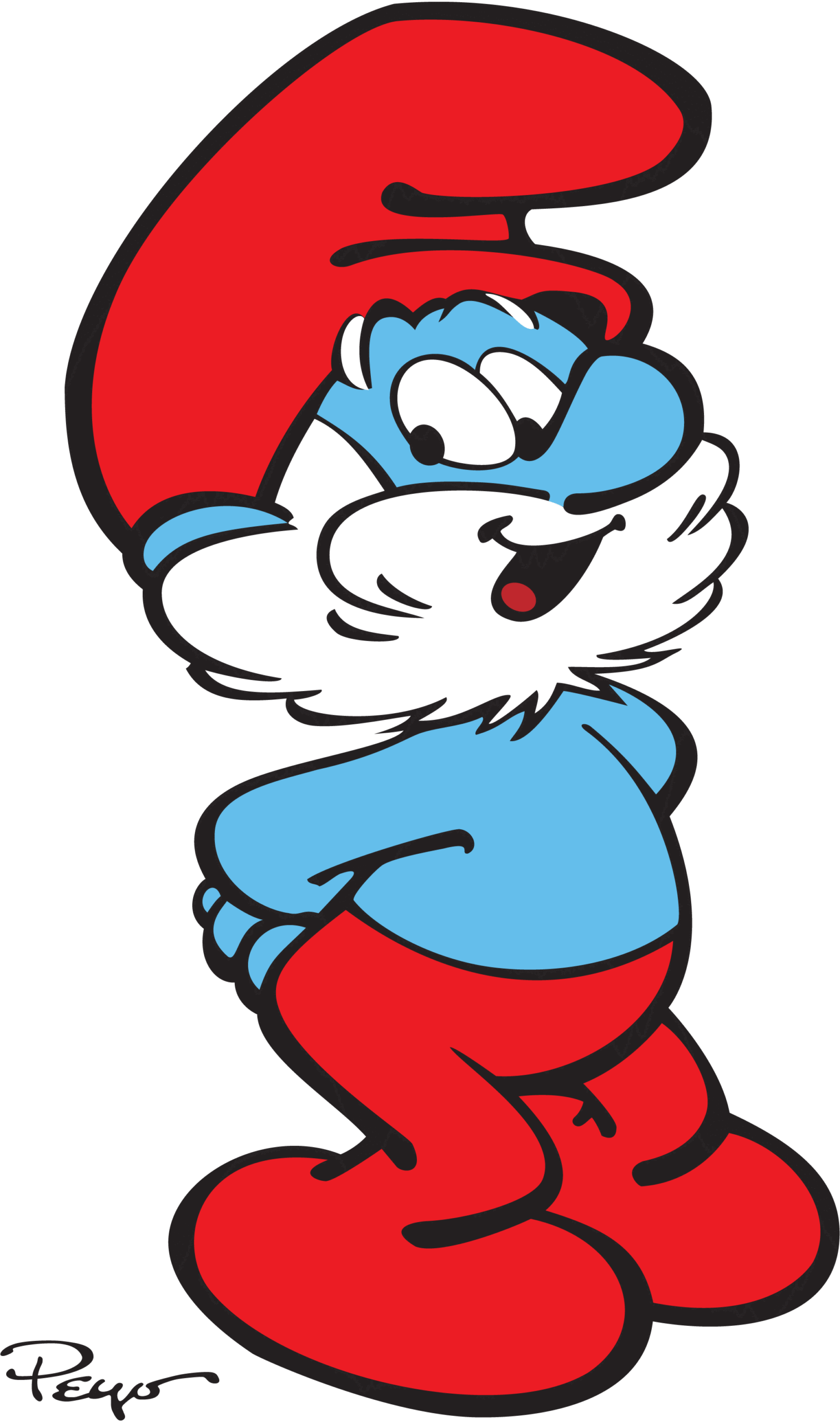 Papa-Smurf-Logo-Vector