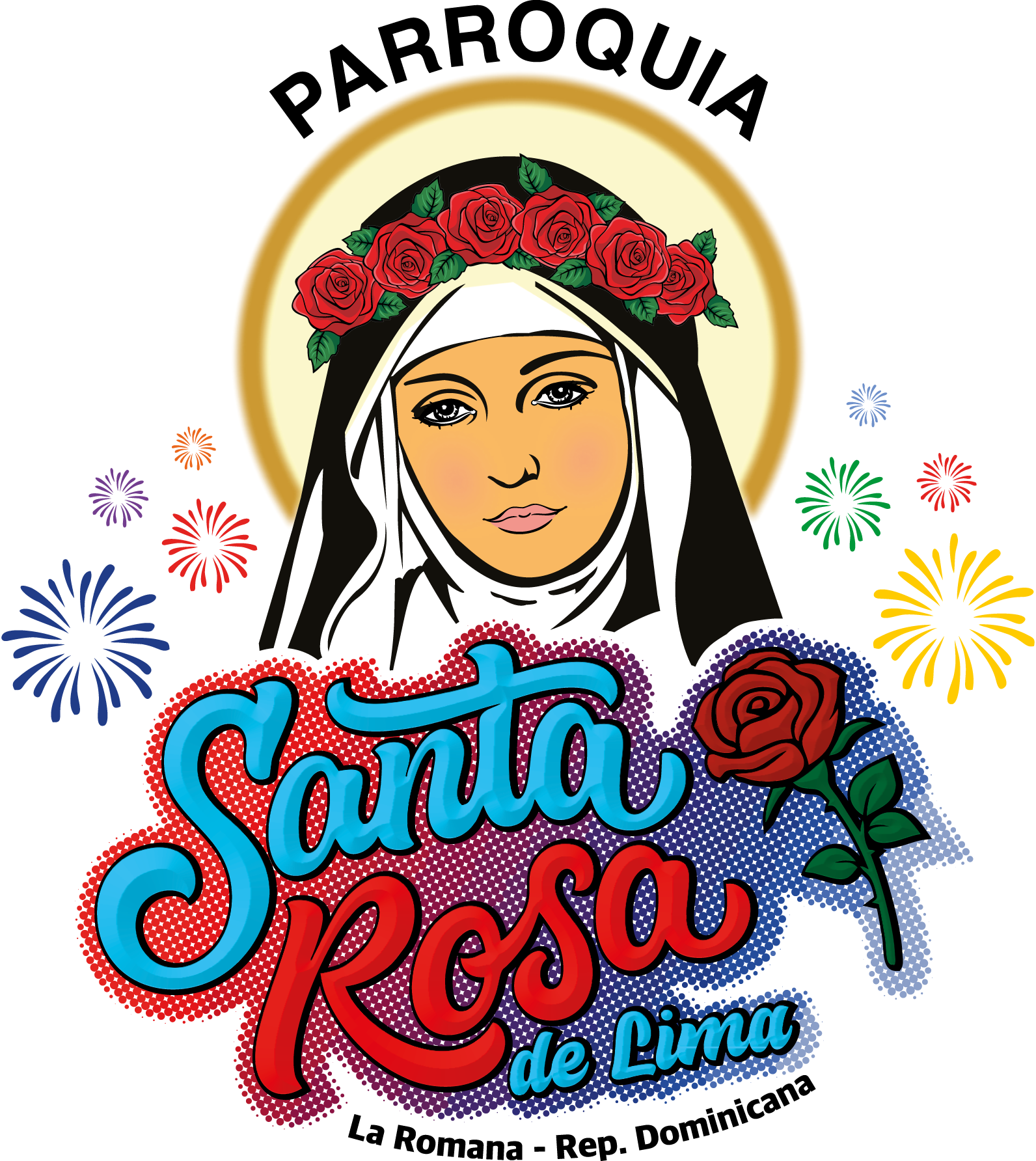 Parroquia-Santa-Rosa-de-Lima-Patronales-Logo-Vector