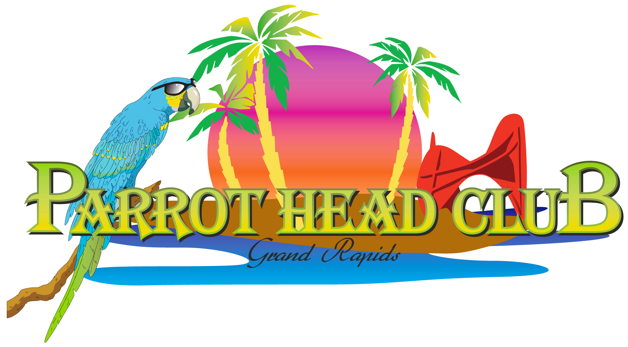 Parrot-Head-Club-of-Grand-Rapids-Logo-Vector