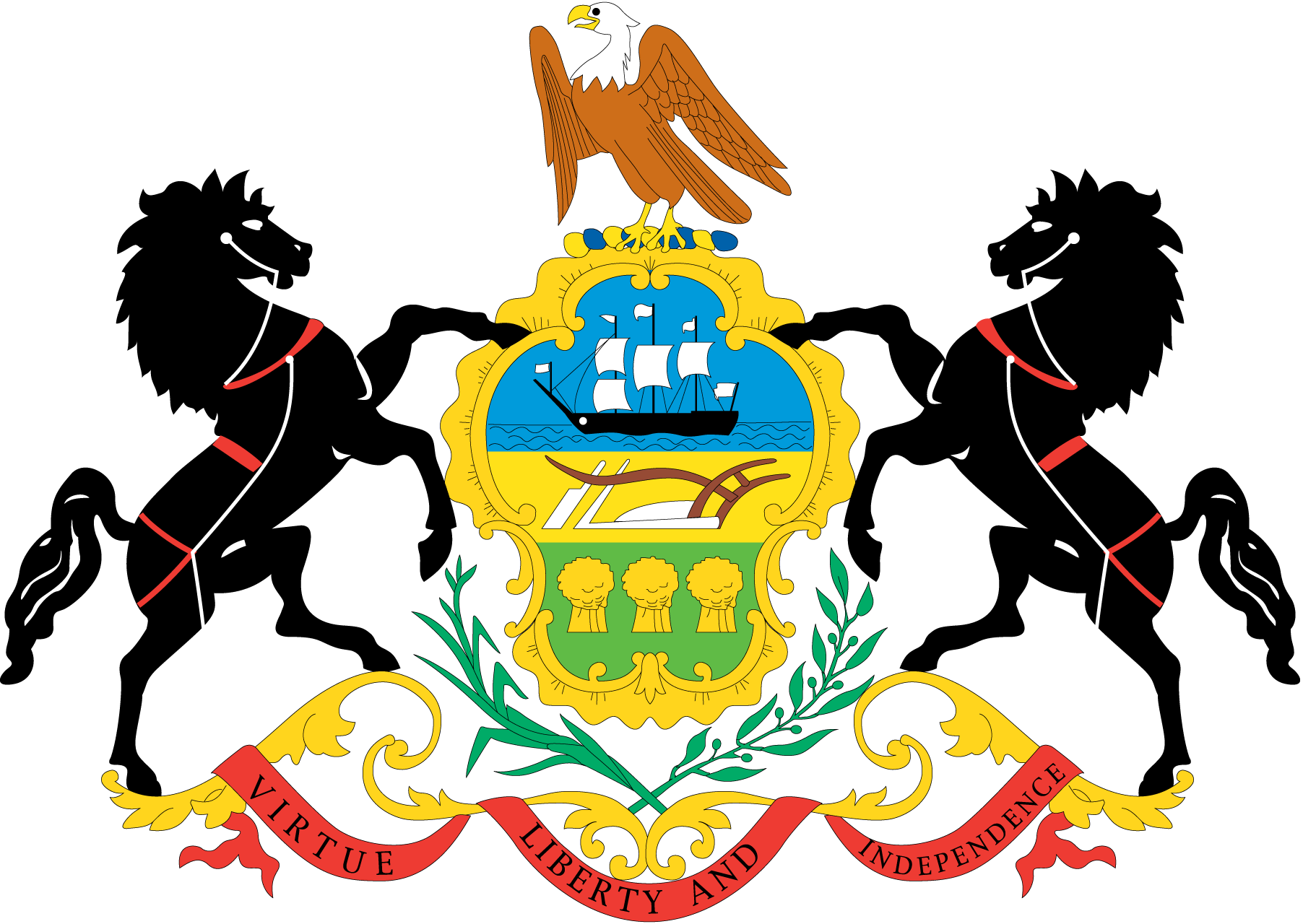 Pennsylvania-Coat-Of-Arms-Logo-Vector