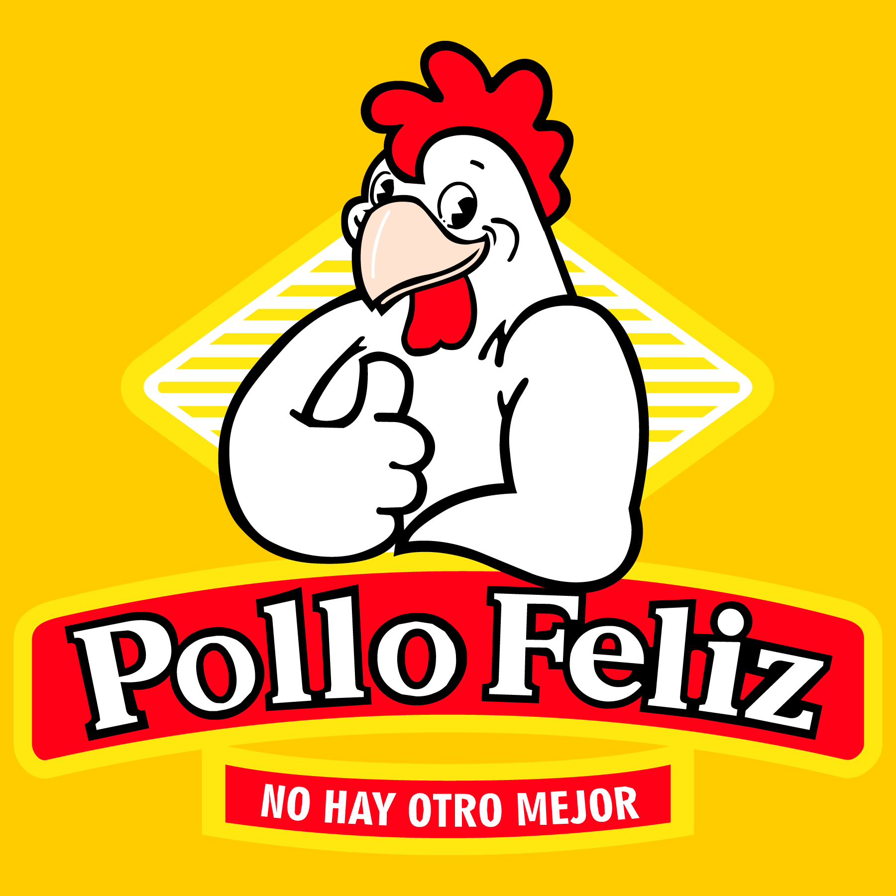 Pollo-Feliz-Logo-Vector