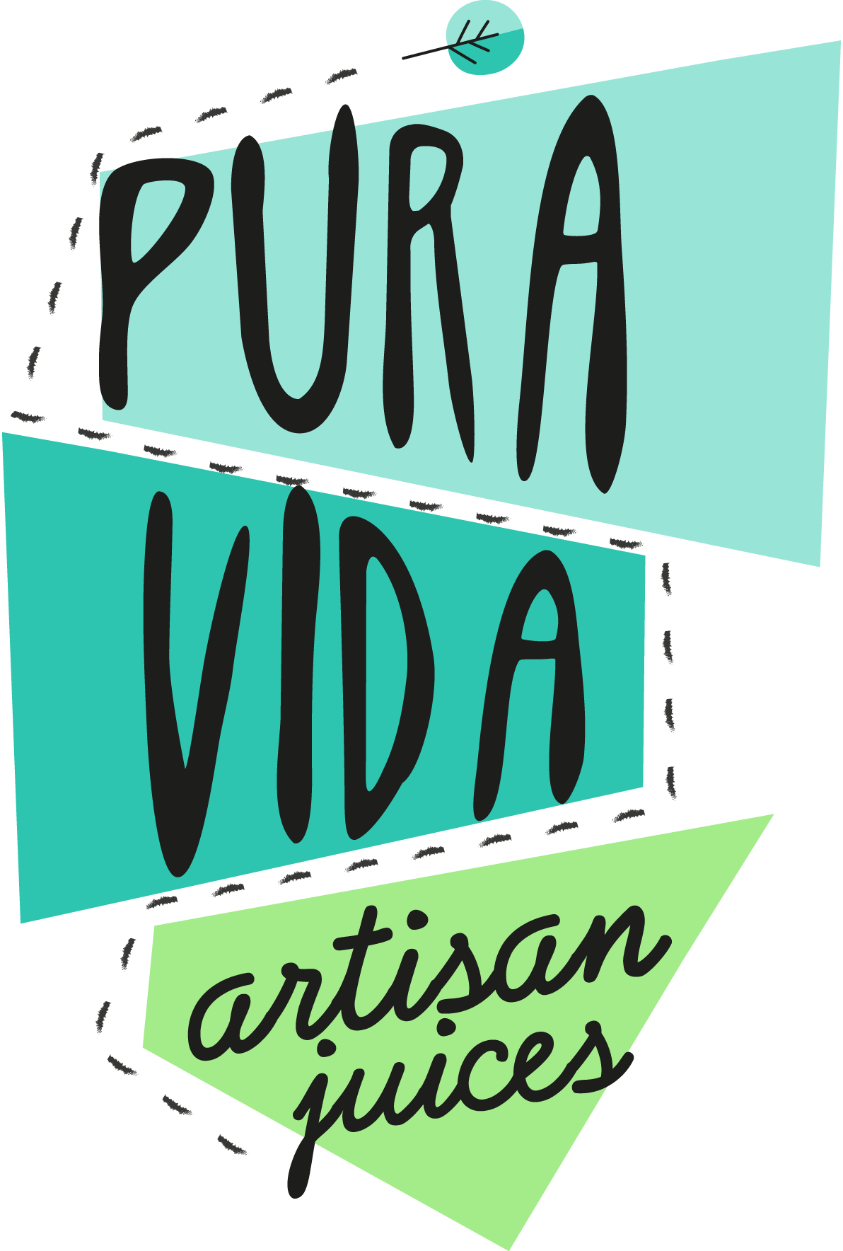Pura-Vida-Artisan-Juices-Logo-Vector