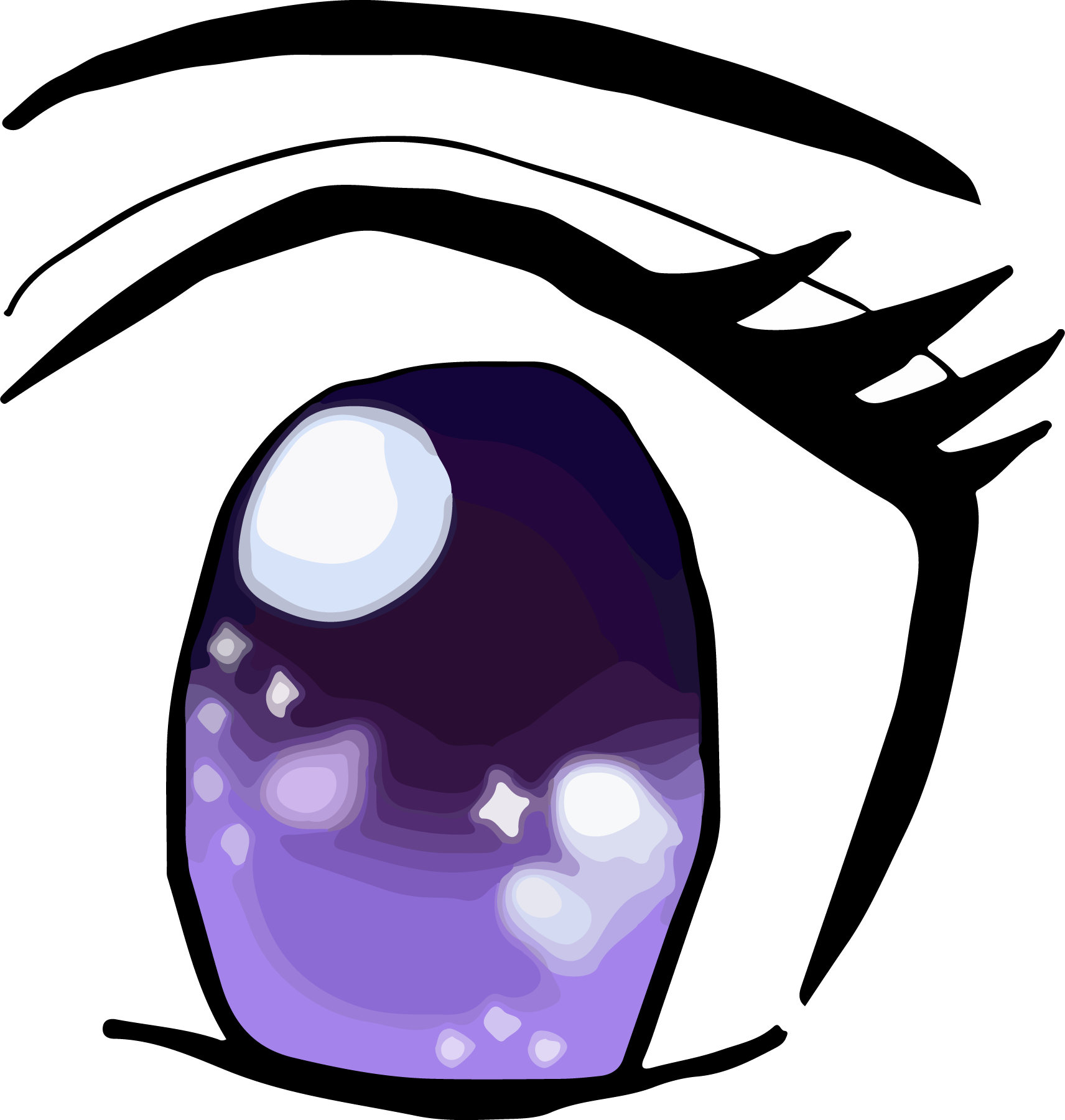 Purple-Anime-Character-PNG-Vector-Logo-Vector