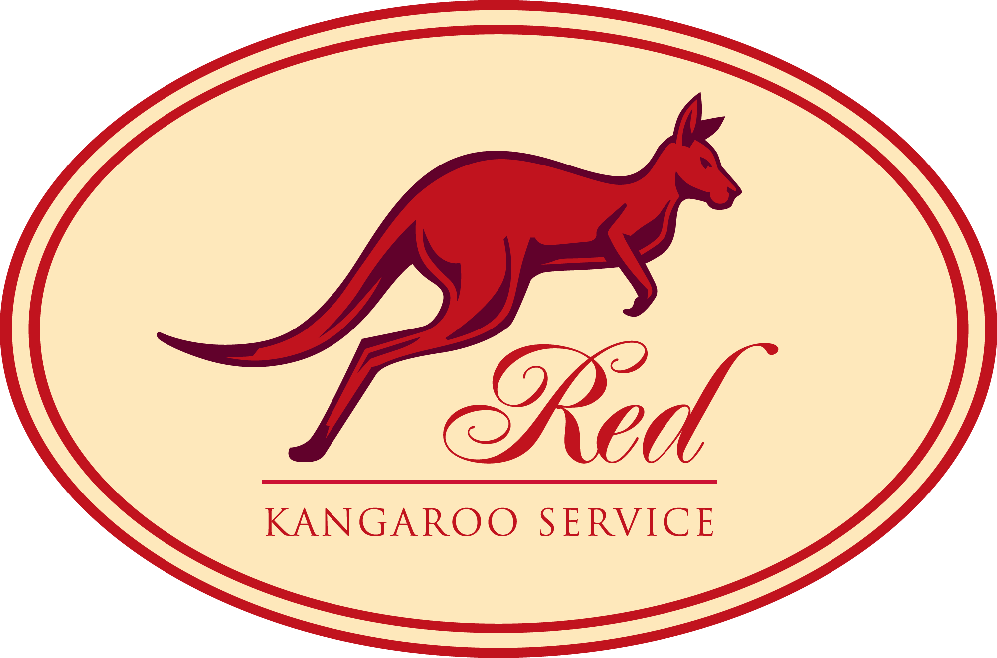 Red-Kangaroo-Service-Logo-Vector