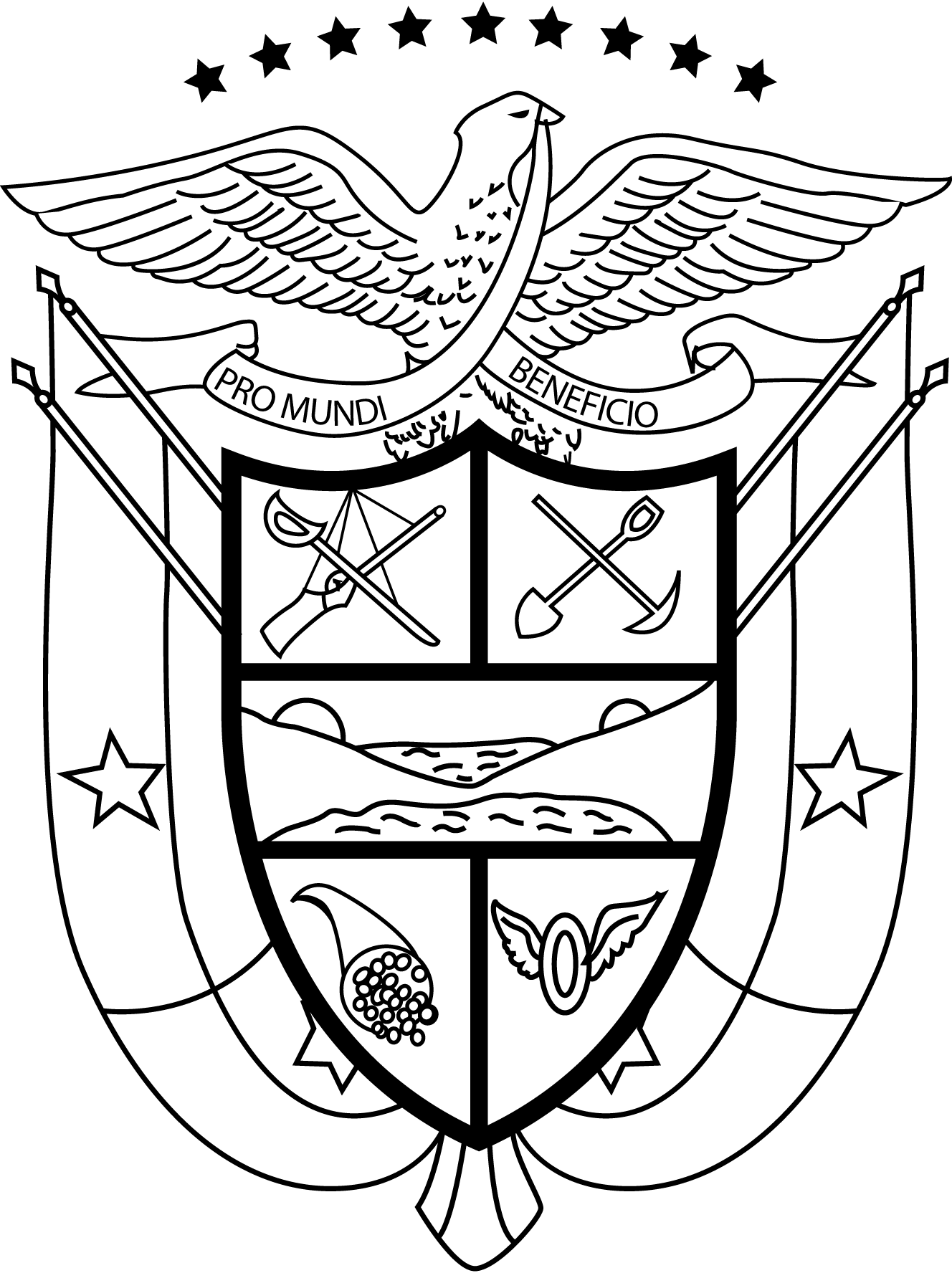 Republica-De-Panama-Escudo-Logo-Vector