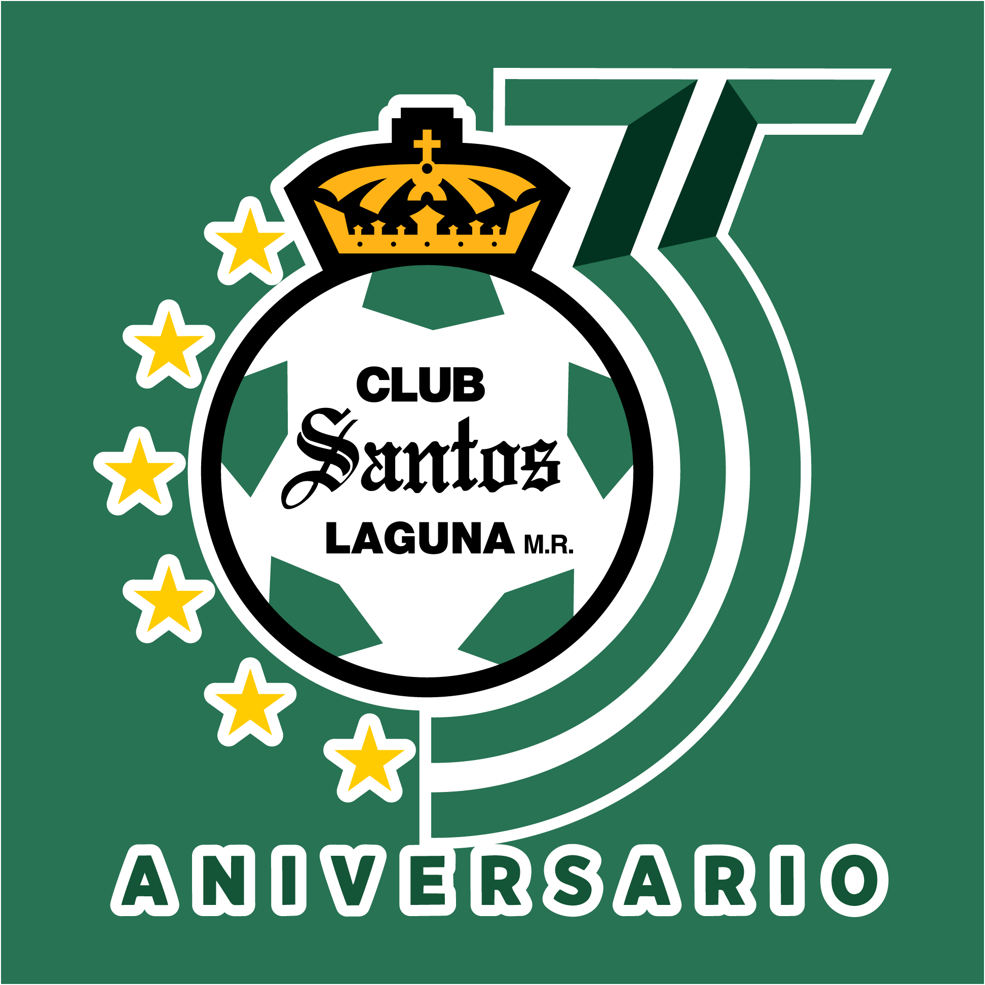 Santos-Laguna-35-aniversario-Logo-Vector