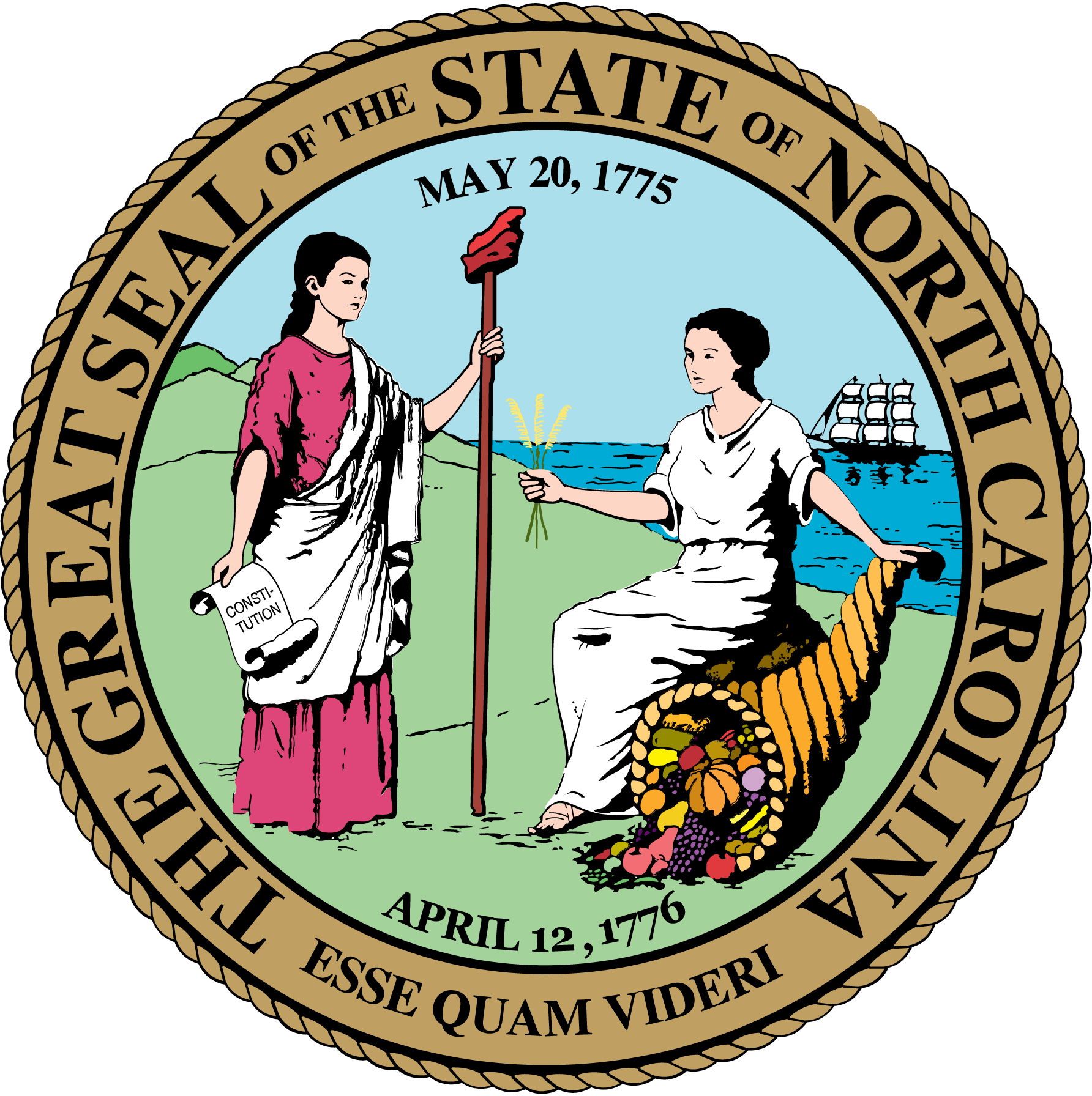 Seal-of-North-Carolina-old-Logo-Vector