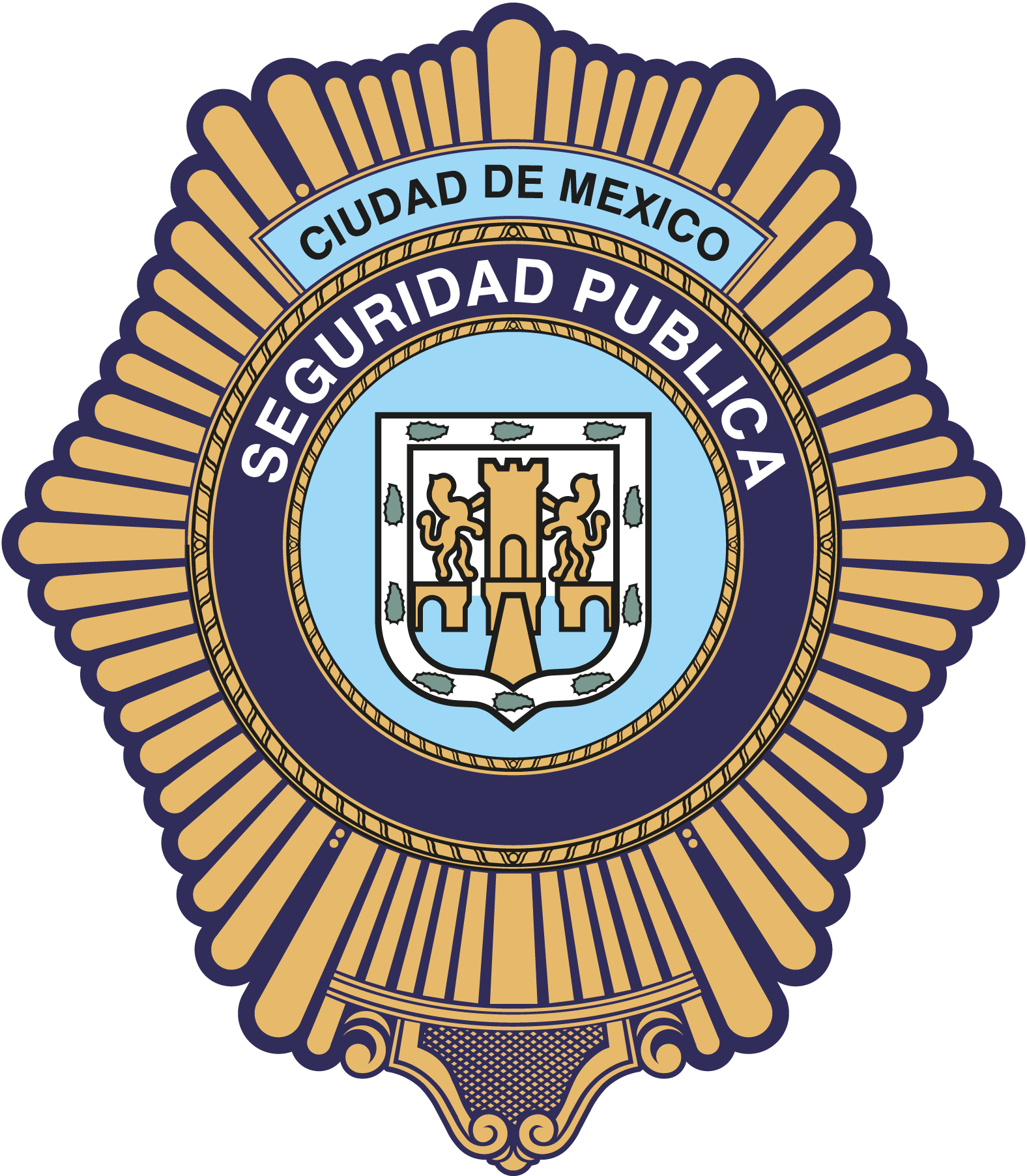 Seguridad-Publica-Cd-De-Mex-Logo-Vector