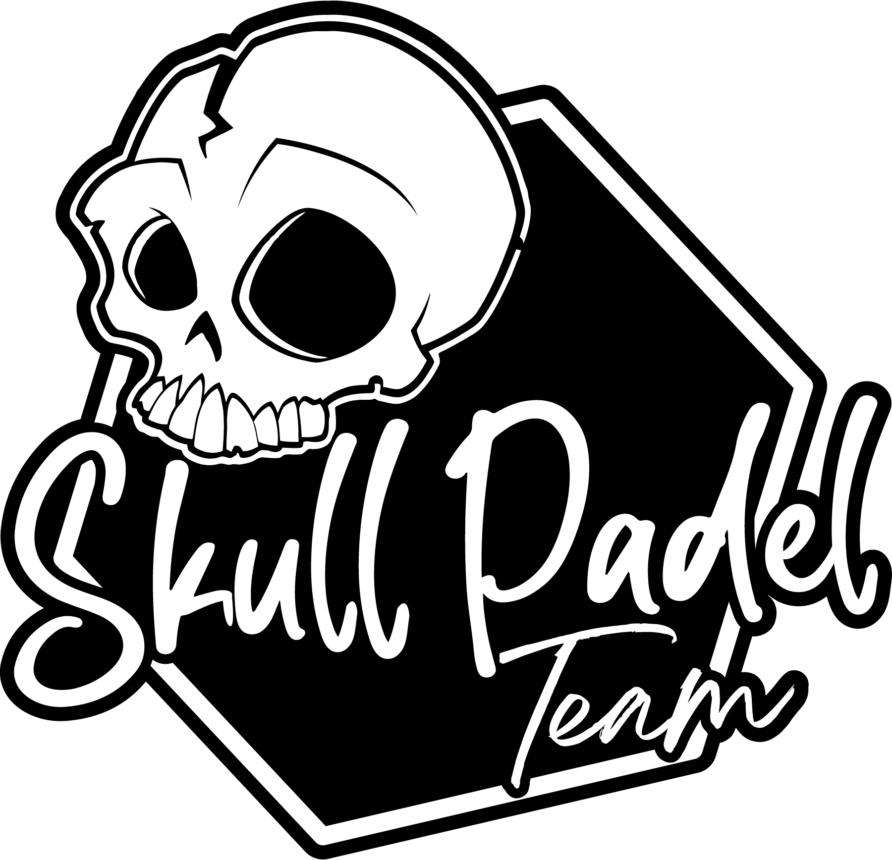 Skull-Padel-Logo-Vector
