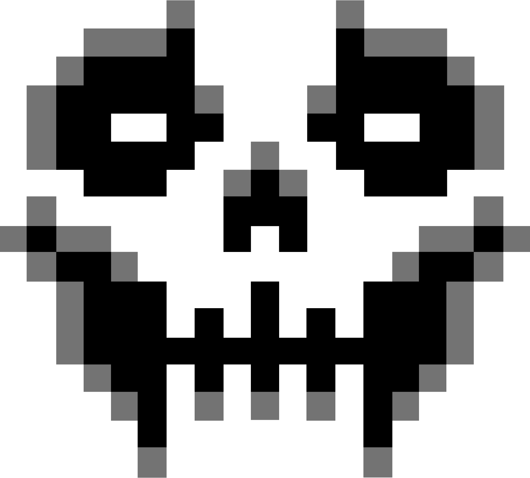 Skull-Pixel-Logo-Vector