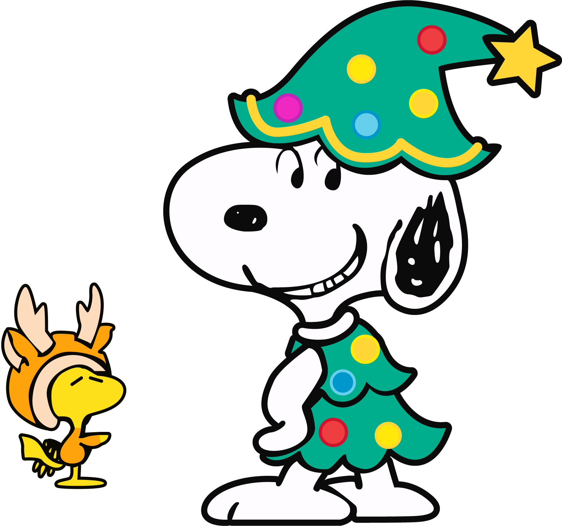 Snoopy-Christmas-Tree-Logo-Vector