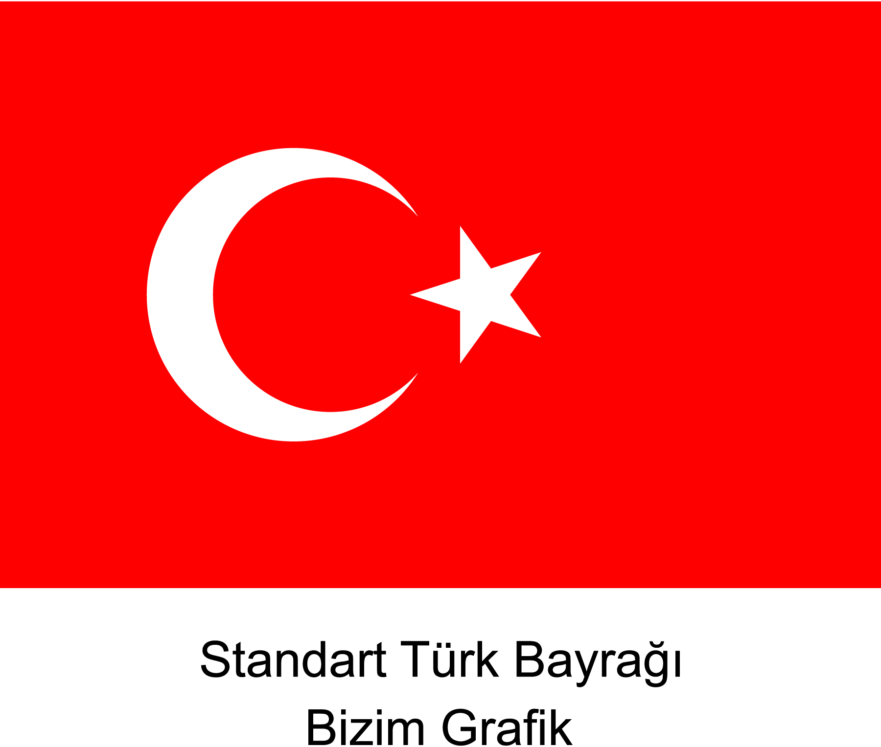 Standart-Turk-Bayragi-Bizim-Grafik-Logo-Vector