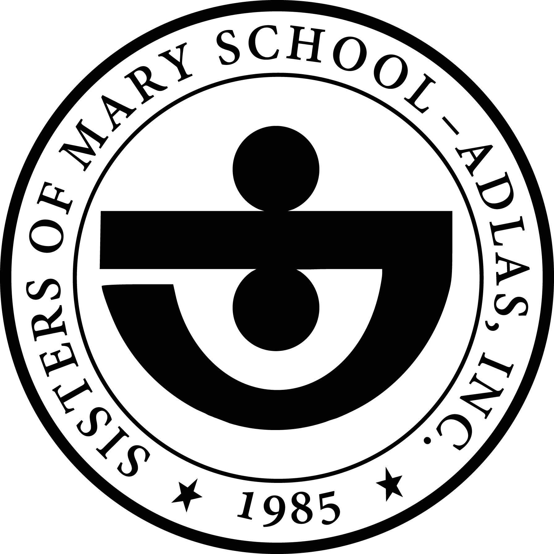 The-Sisters-Of-Mary-School-black-Logo-Vector
