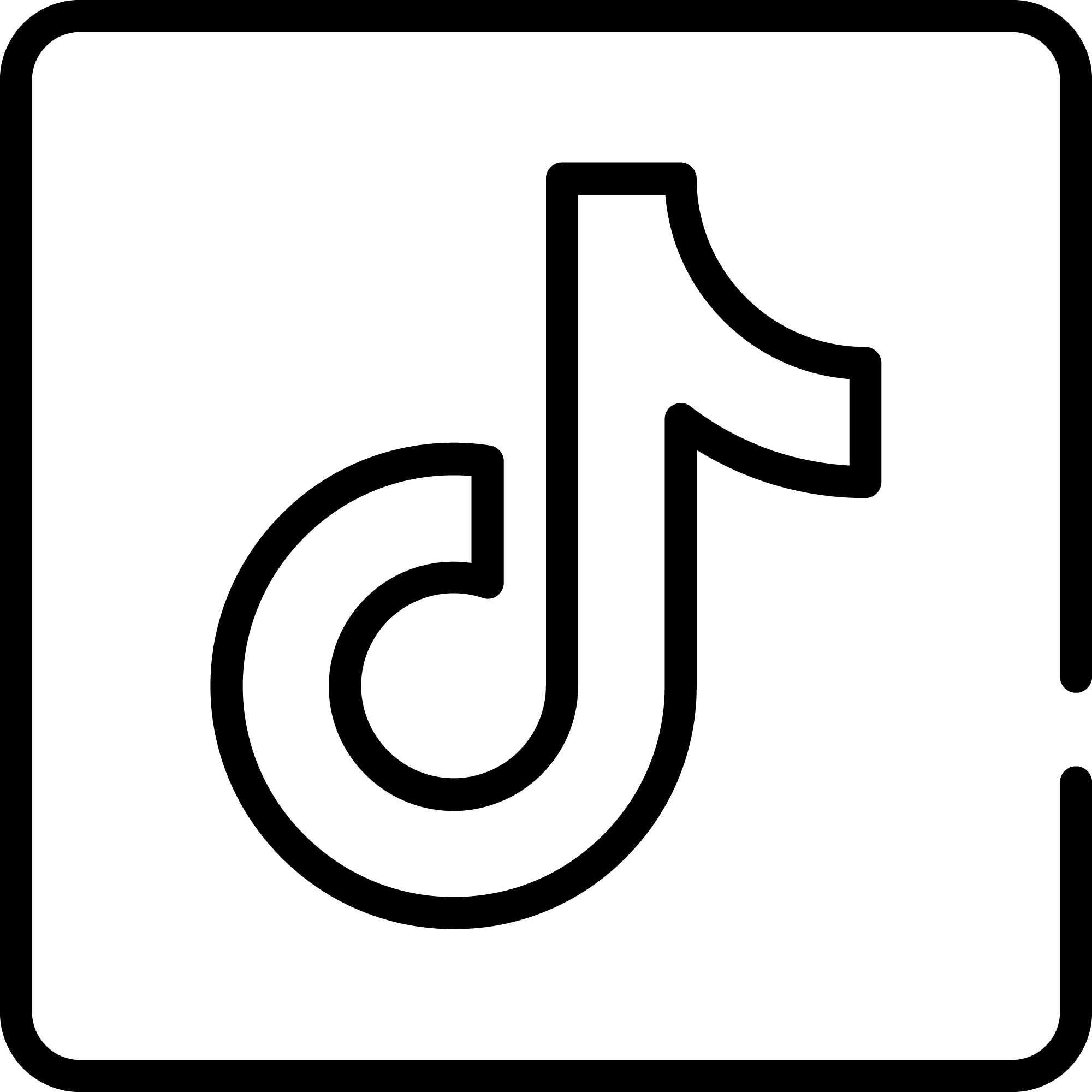 Tiktok-Line-Icon-Logo-Vector