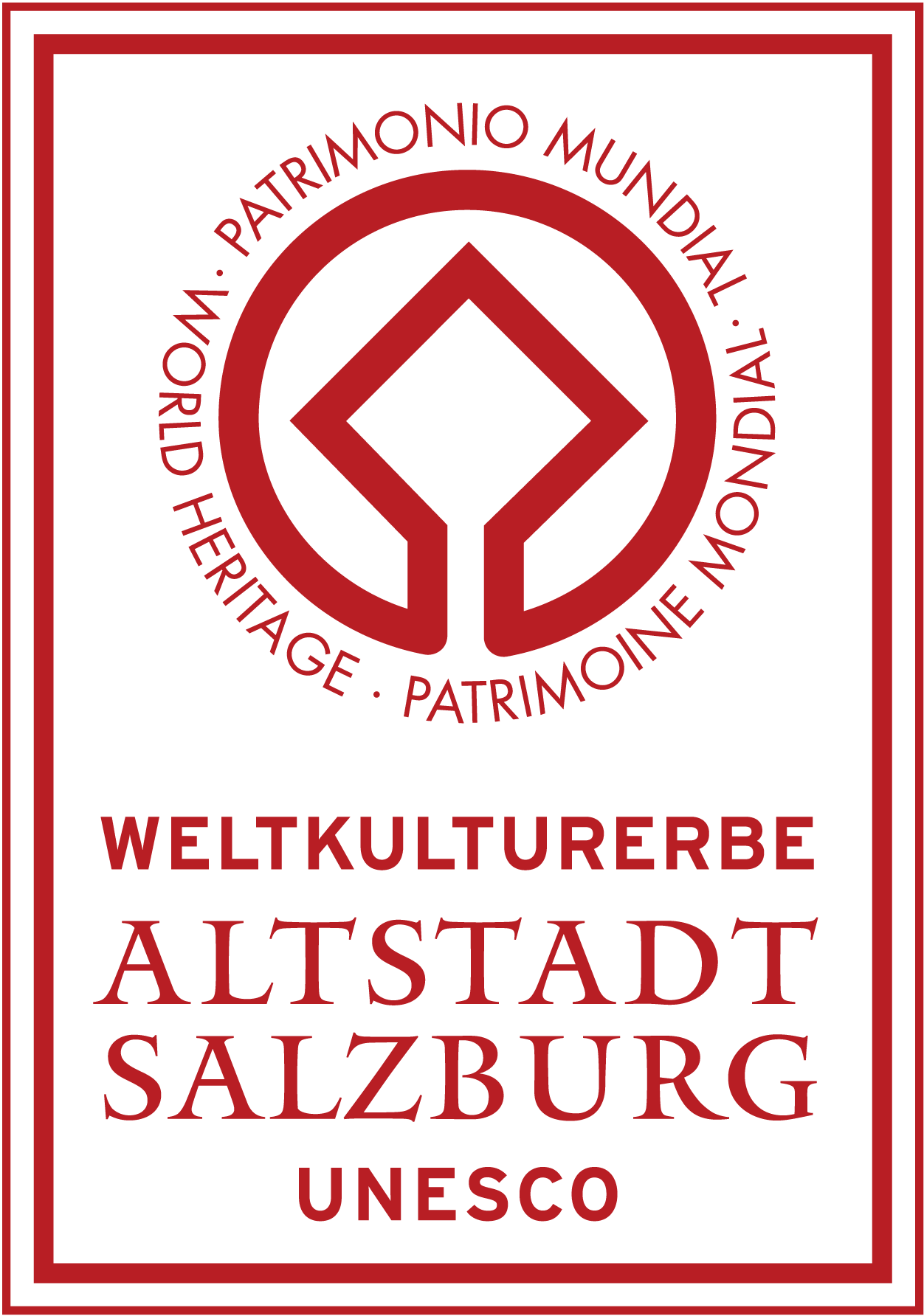 UNESCO-Weltkulturerbe-Altstadt-Salzburg-Logo-Vector