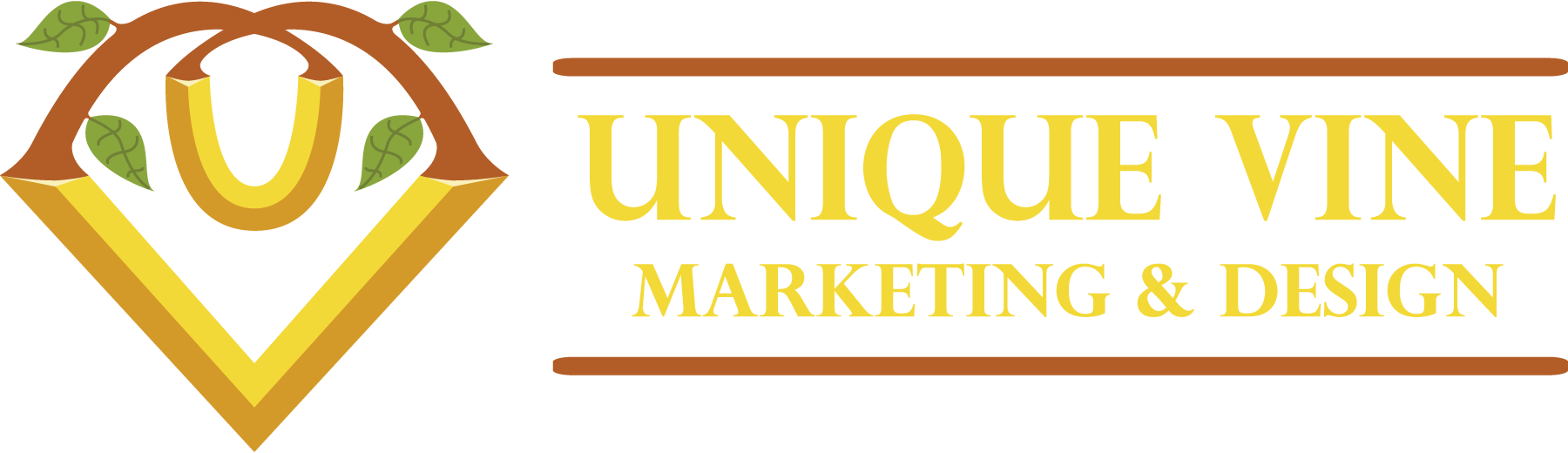 Unique-Vine-Marketing-&-Design-Logo-Vector