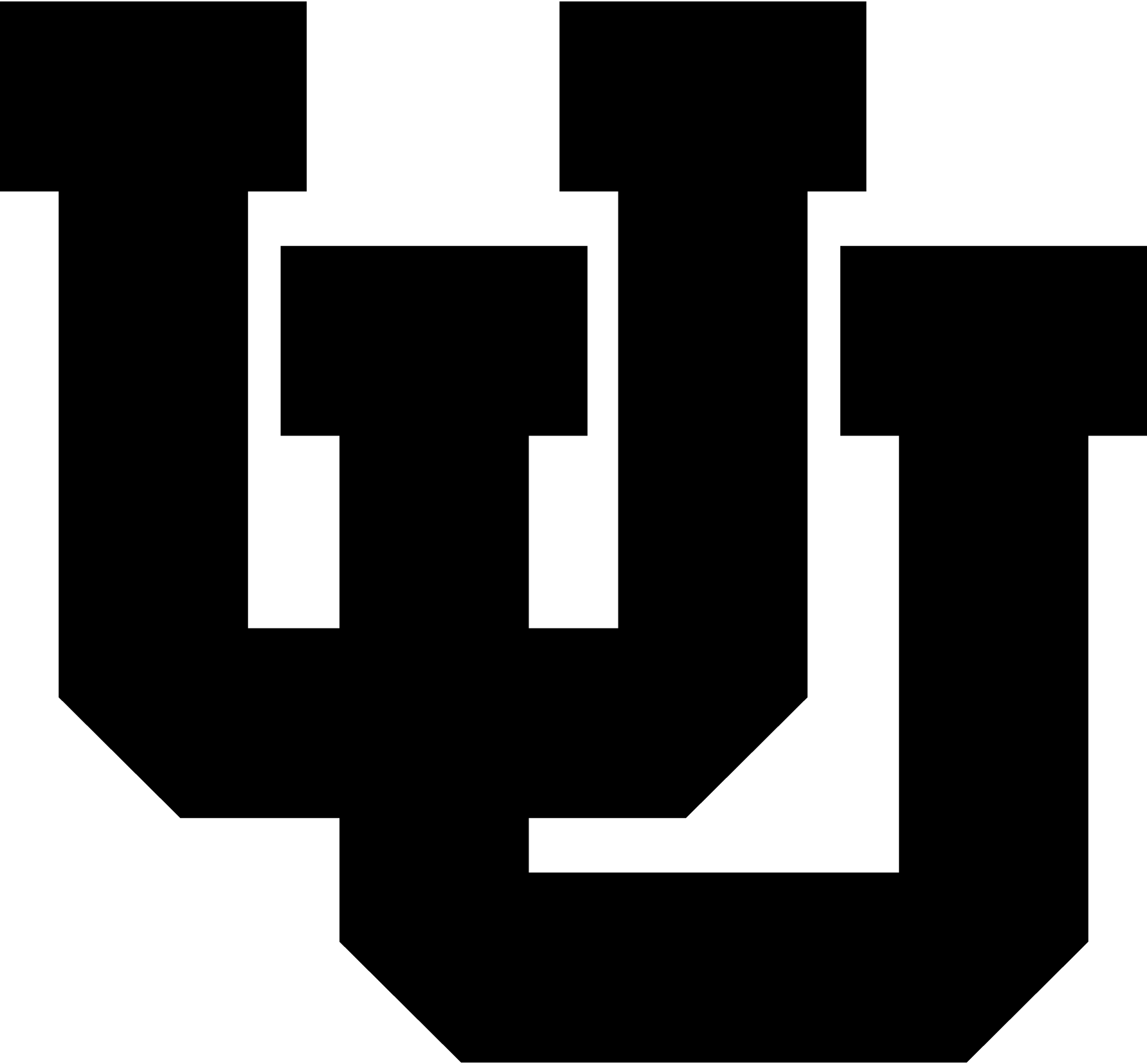 Utah-Utes-black-simple-Logo-Vector