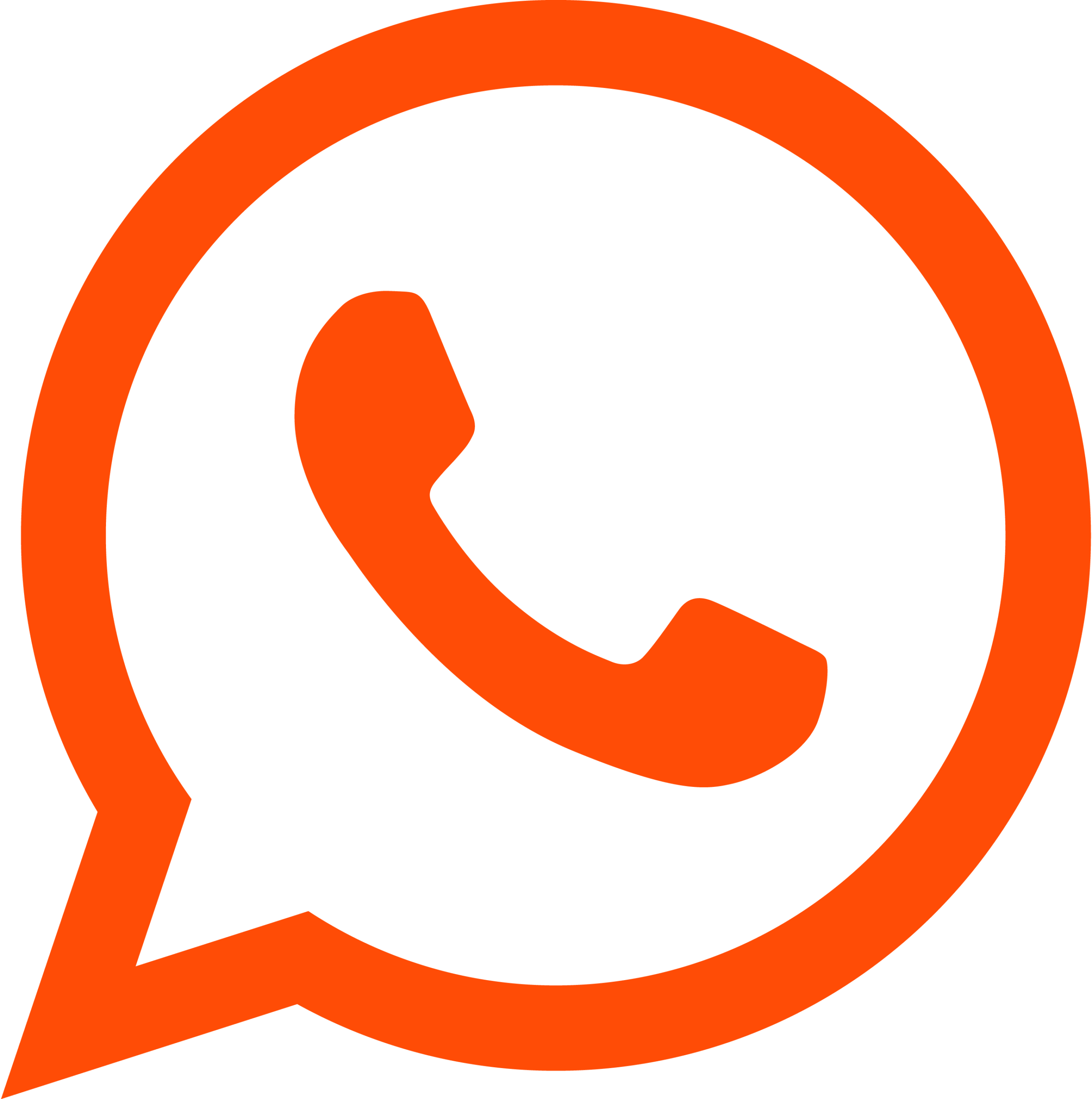 WhatsApp-Orange–Outline-Icon-Vector