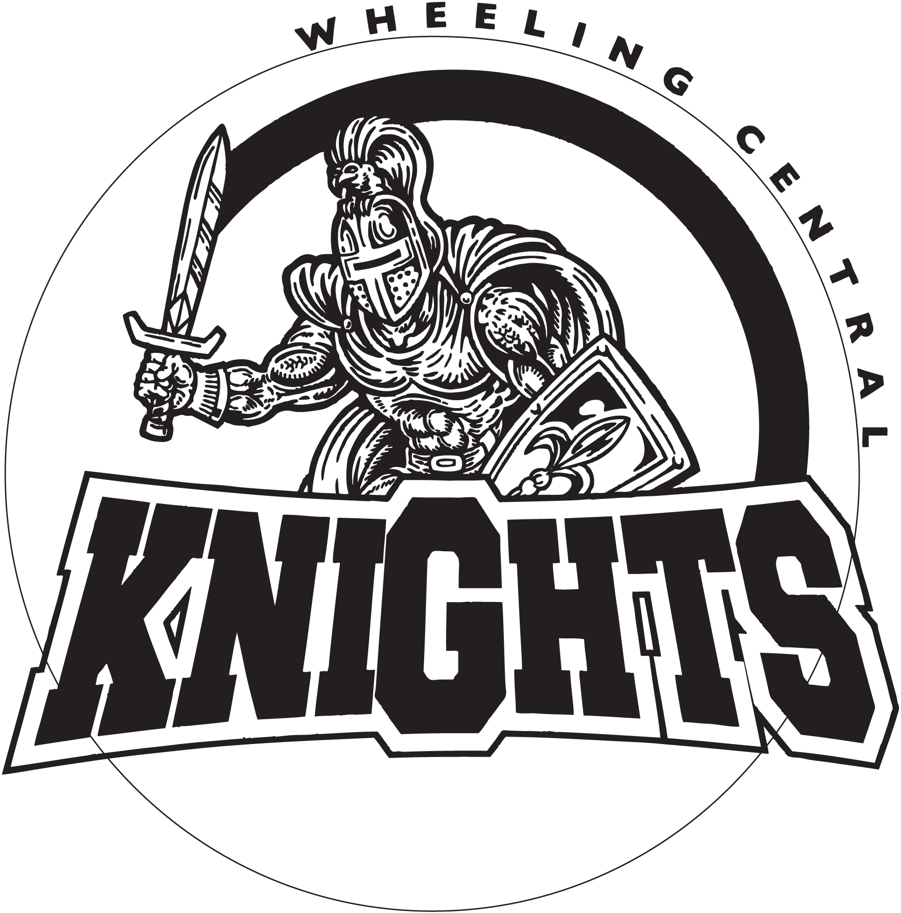 Wheeling-Central-Knights-Logo-Vector