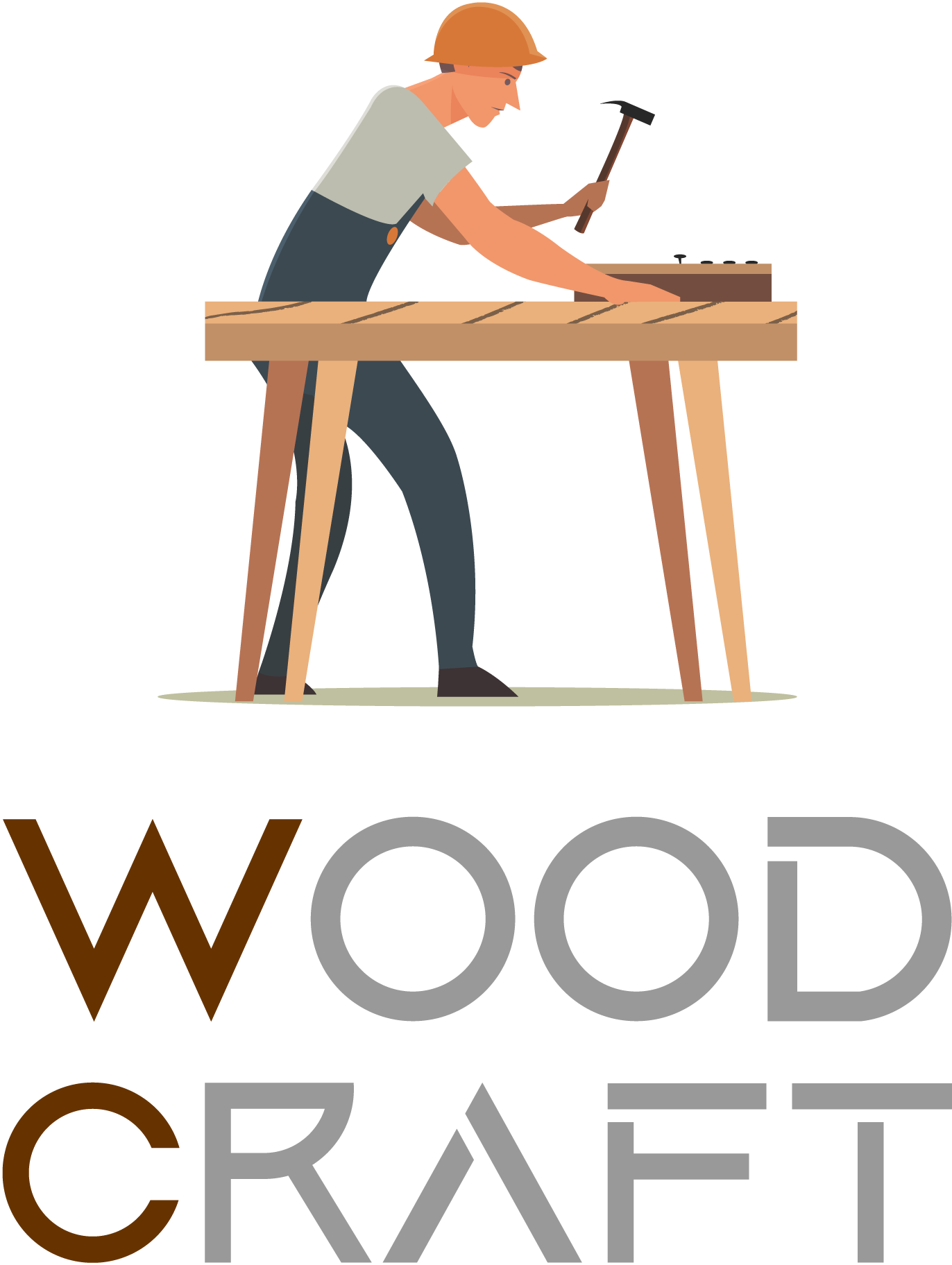 Wood-Craft-Logo-Vector