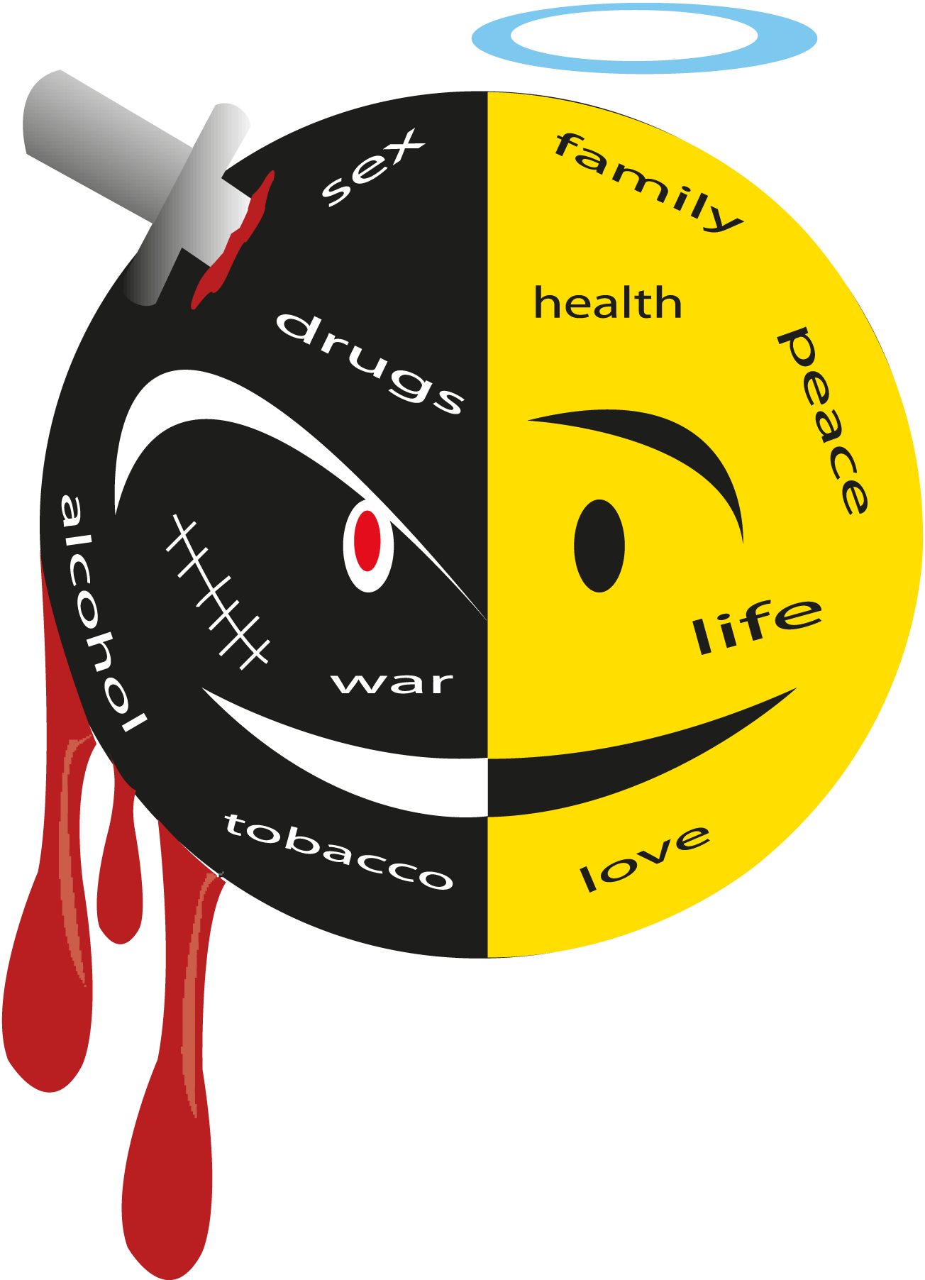 two-faces-of-the-life-Logo-Vector